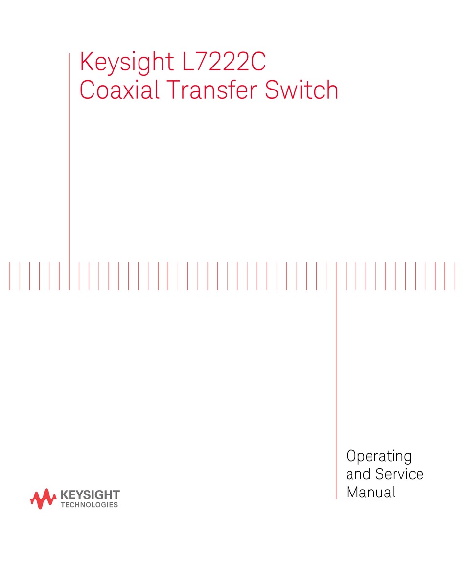 KEYSIGHT L7222C OPERATING AND SERVICE MANUAL Pdf Download ManualsLib