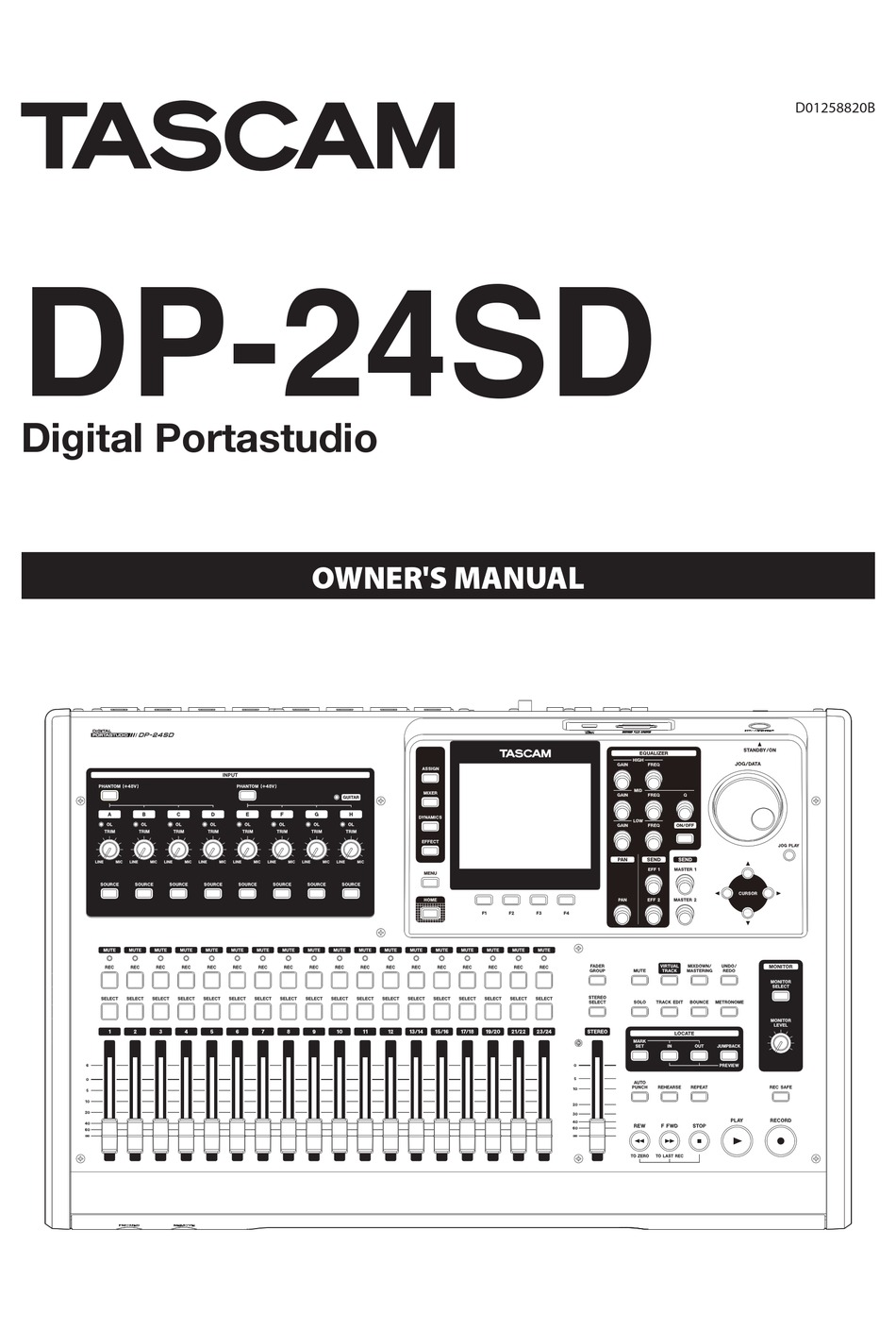 TASCAM DP-24SD OWNER'S MANUAL Pdf Download | ManualsLib