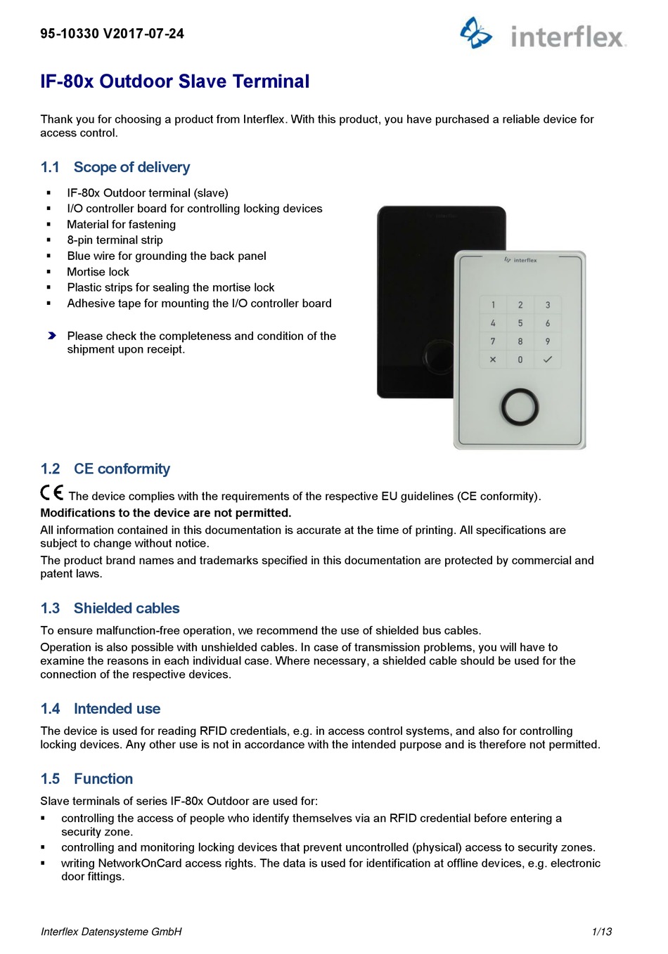 INTERFLEX IF80X MANUAL Pdf Download ManualsLib