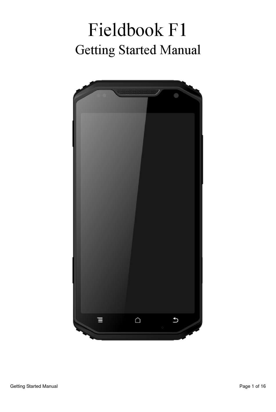 FIELDBOOK F1 GETTING STARTED MANUAL Pdf Download ManualsLib