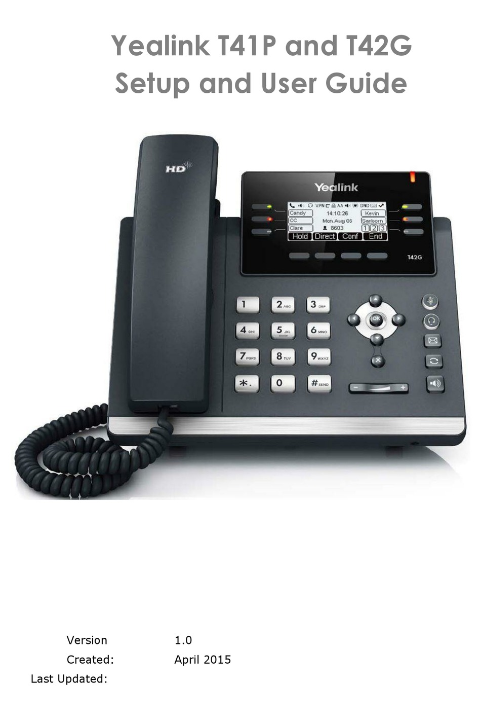 YEALINK T41P SETUP AND USER MANUAL Pdf Download | ManualsLib