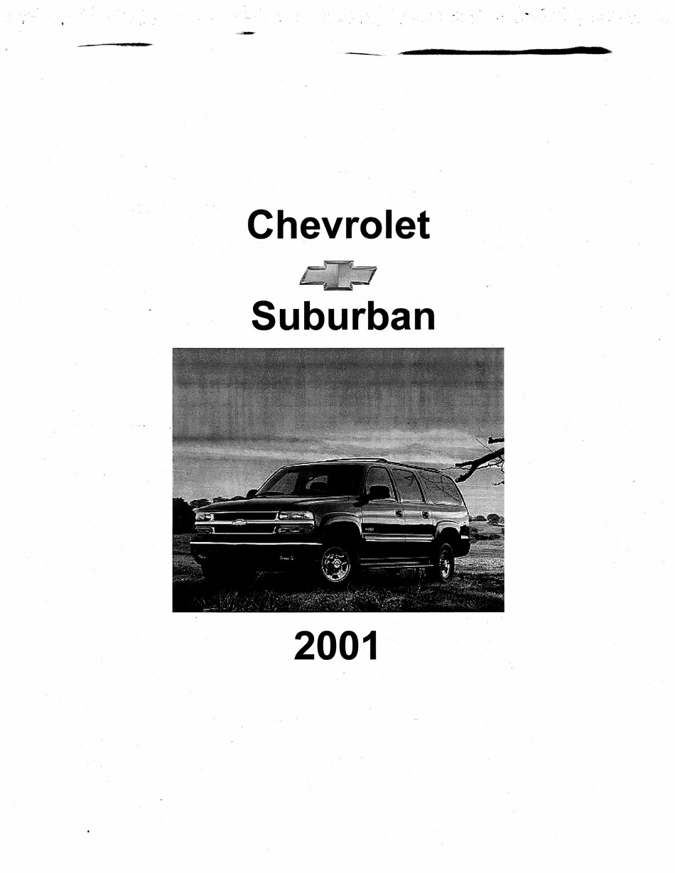 Chevrolet Suburban 2001 Service Manual Pdf Download Manualslib