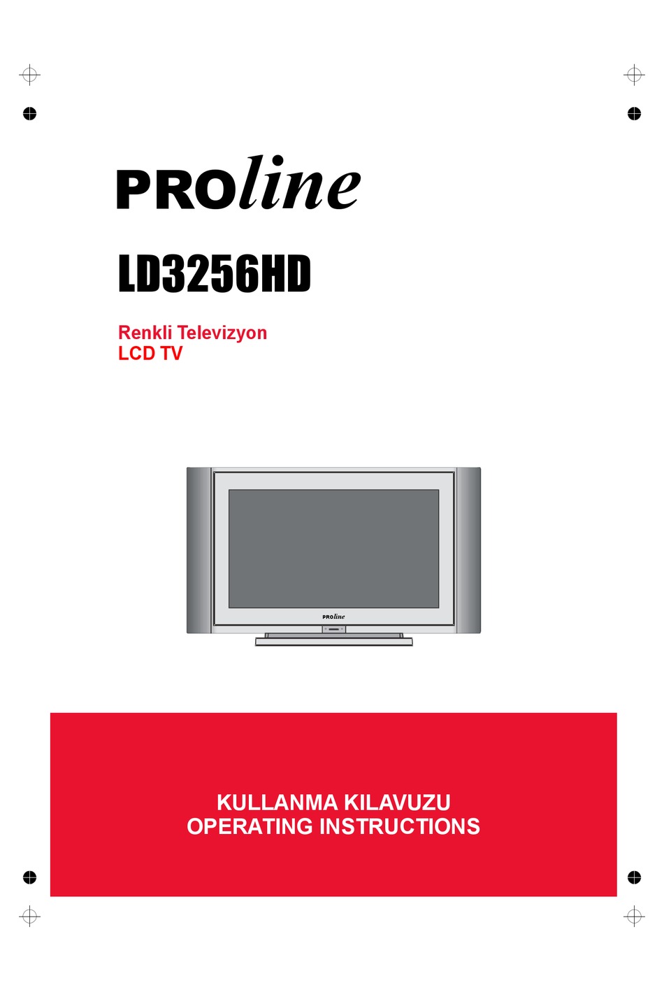 PROLINE LD3256HD OPERATING INSTRUCTIONS MANUAL Pdf Download ManualsLib