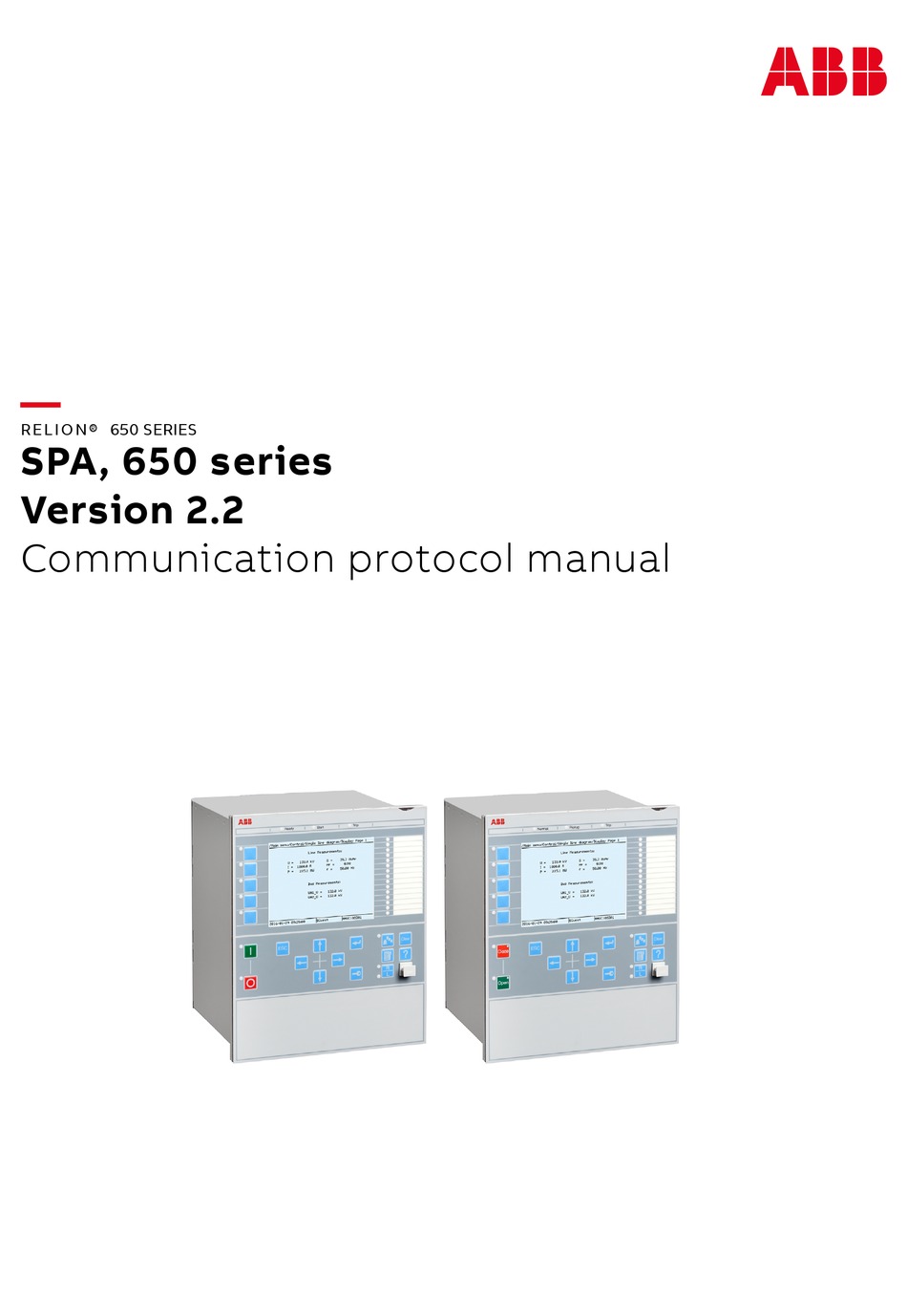 ABB SPA 650 SERIES COMMUNICATION PROTOCOL MANUAL Pdf Download | ManualsLib