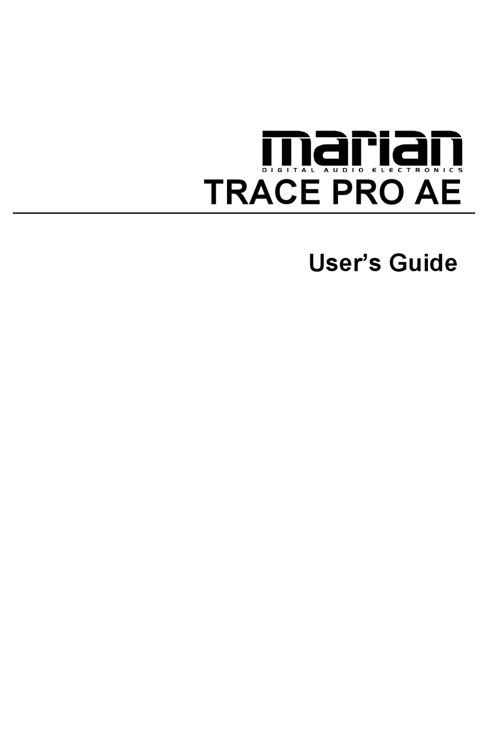 Marian Digital Audio Sound Cards & Media Devices Driver Download