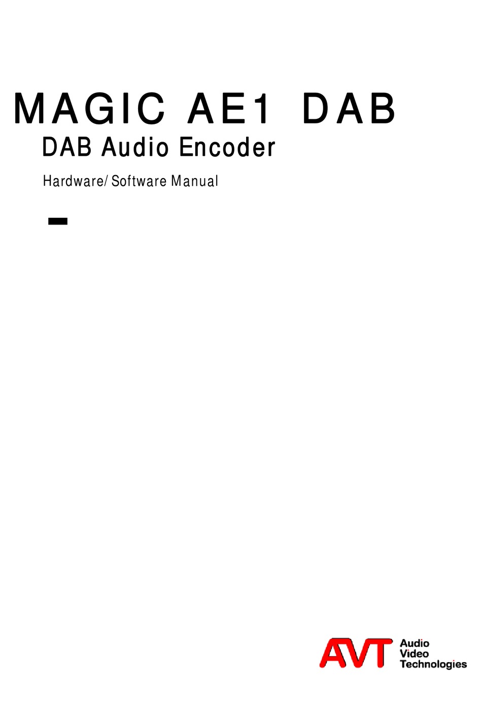 MAGIC AE1 DAB+ Go Audio Encoder