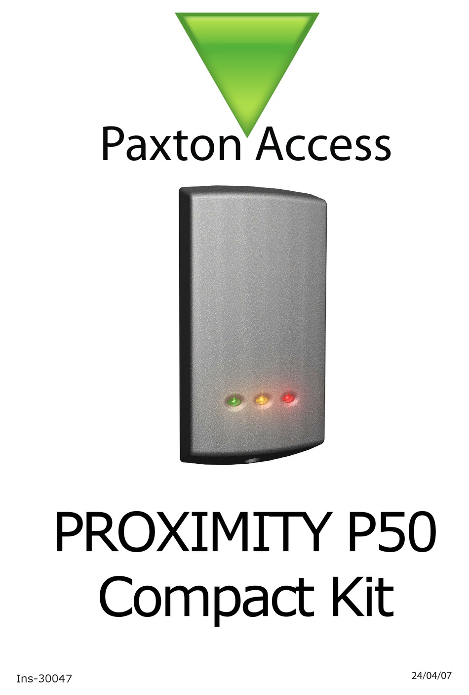 PAXTON PROXIMITY P50 USER MANUAL Pdf Download ManualsLib