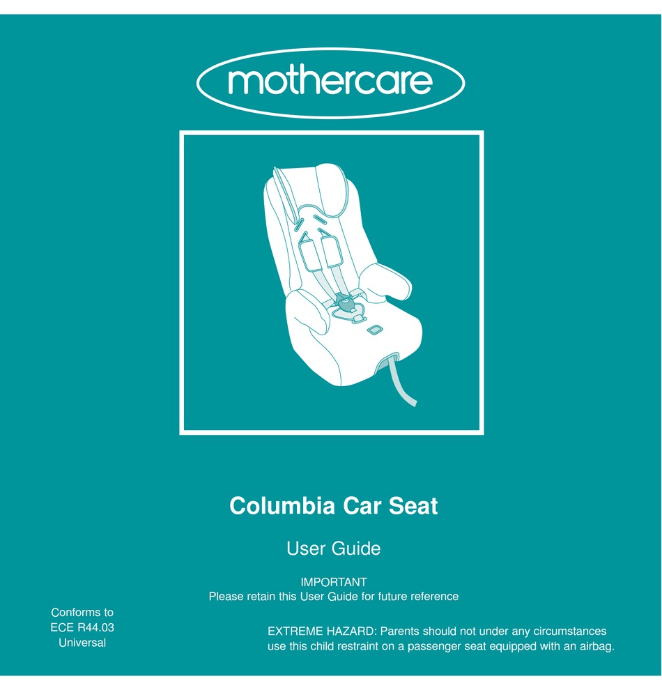 MOTHERCARE COLUMBIA USER MANUAL Pdf Download ManualsLib