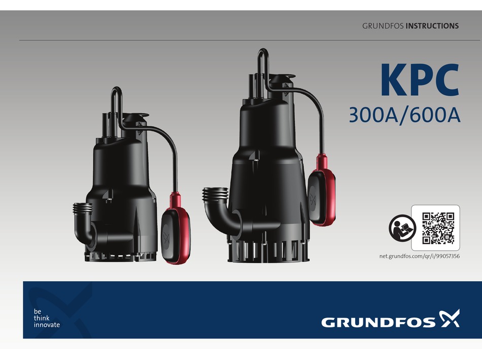 GRUNDFOS KPC 600A INSTRUCTIONS Pdf Download | ManualsLib