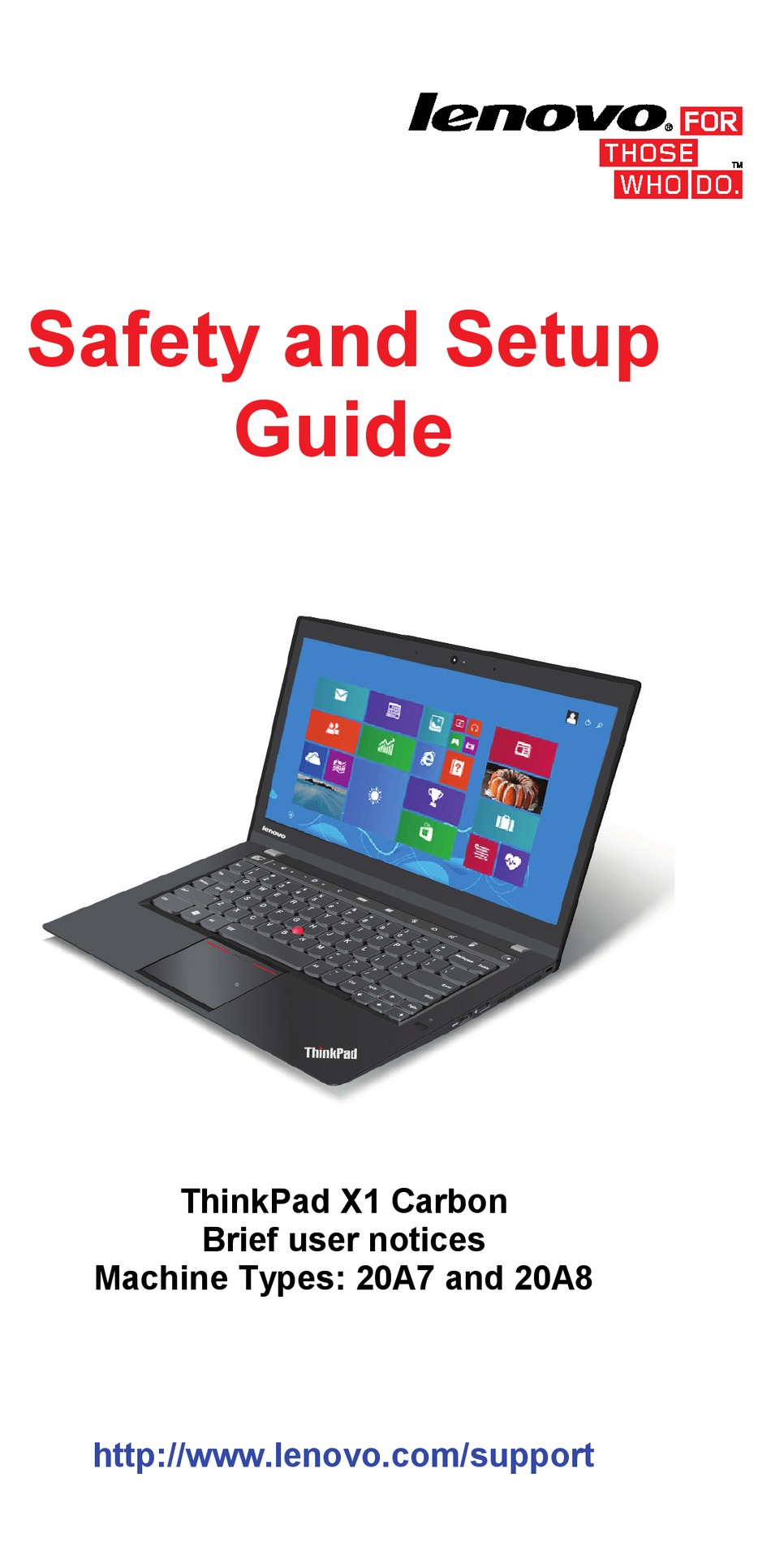 LENOVO THINKPAD X1 CARBON SETUP MANUAL Pdf Download  ManualsLib