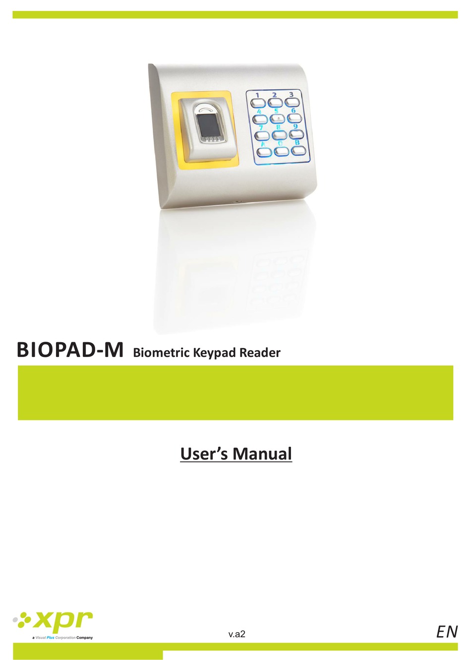 Xpr Biopad M User Manual Pdf Download Manualslib