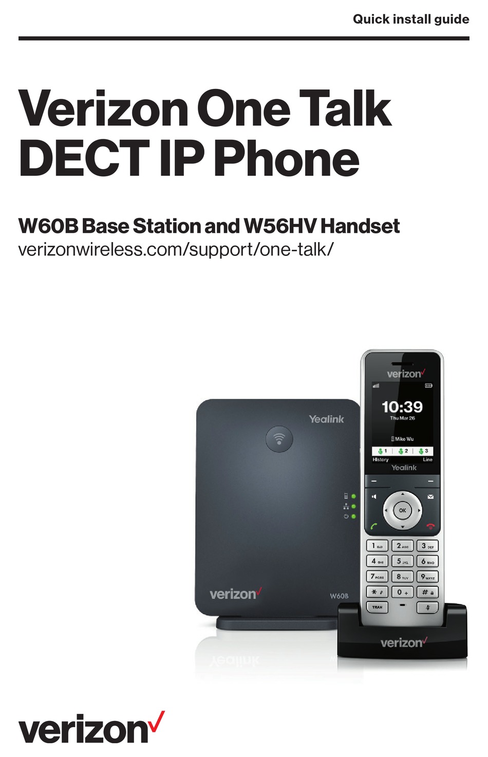VERIZON ONE TALK QUICK INSTALL MANUAL Pdf Download ManualsLib