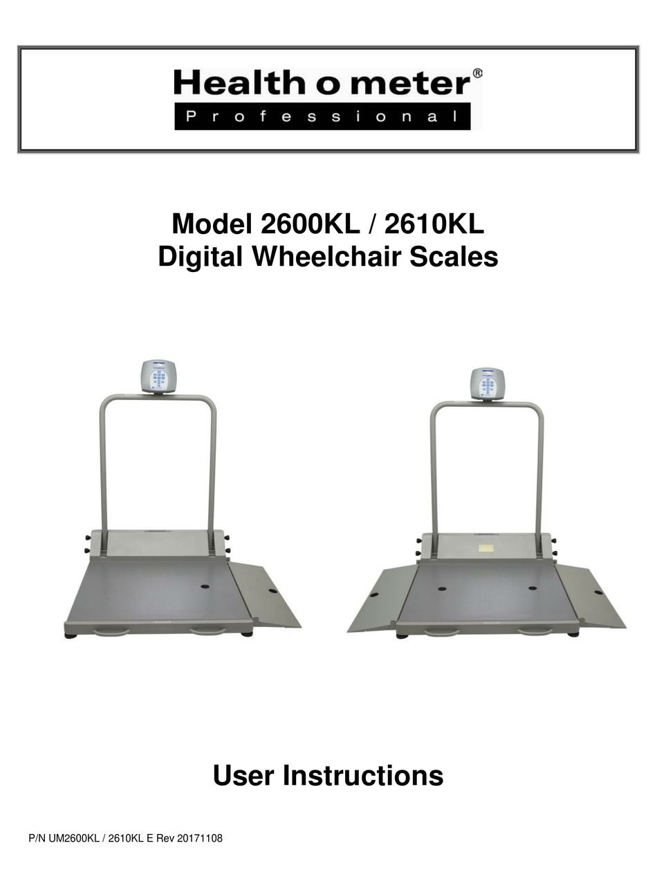 Health O Meter 2600KL Wheelchair Scale