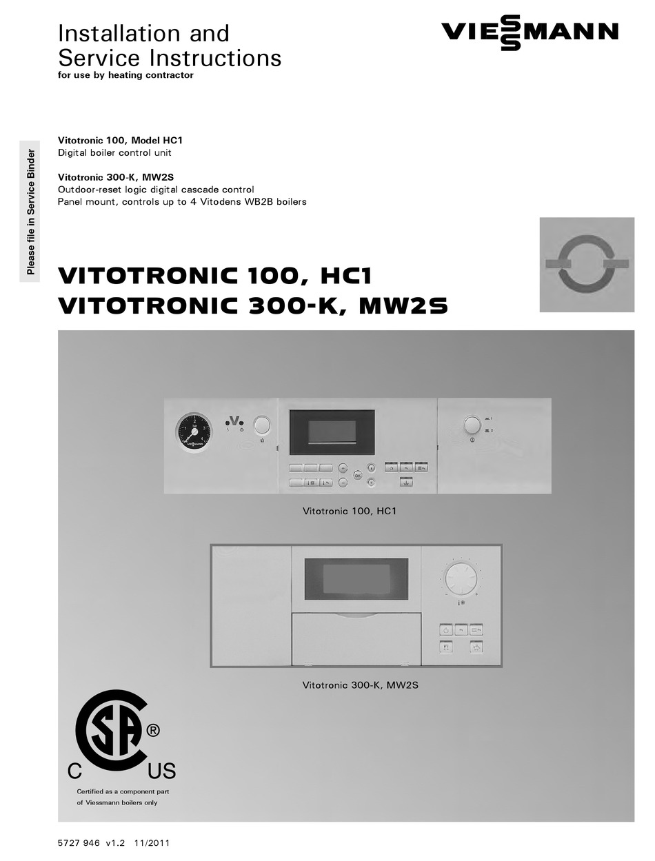 Viessmann Vitotronic 100 Hc1