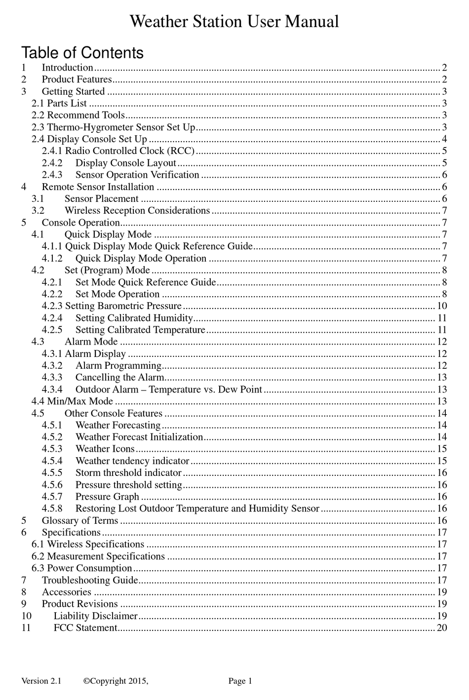 AMBIENT WEATHER WH2F USER MANUAL Pdf Download ManualsLib
