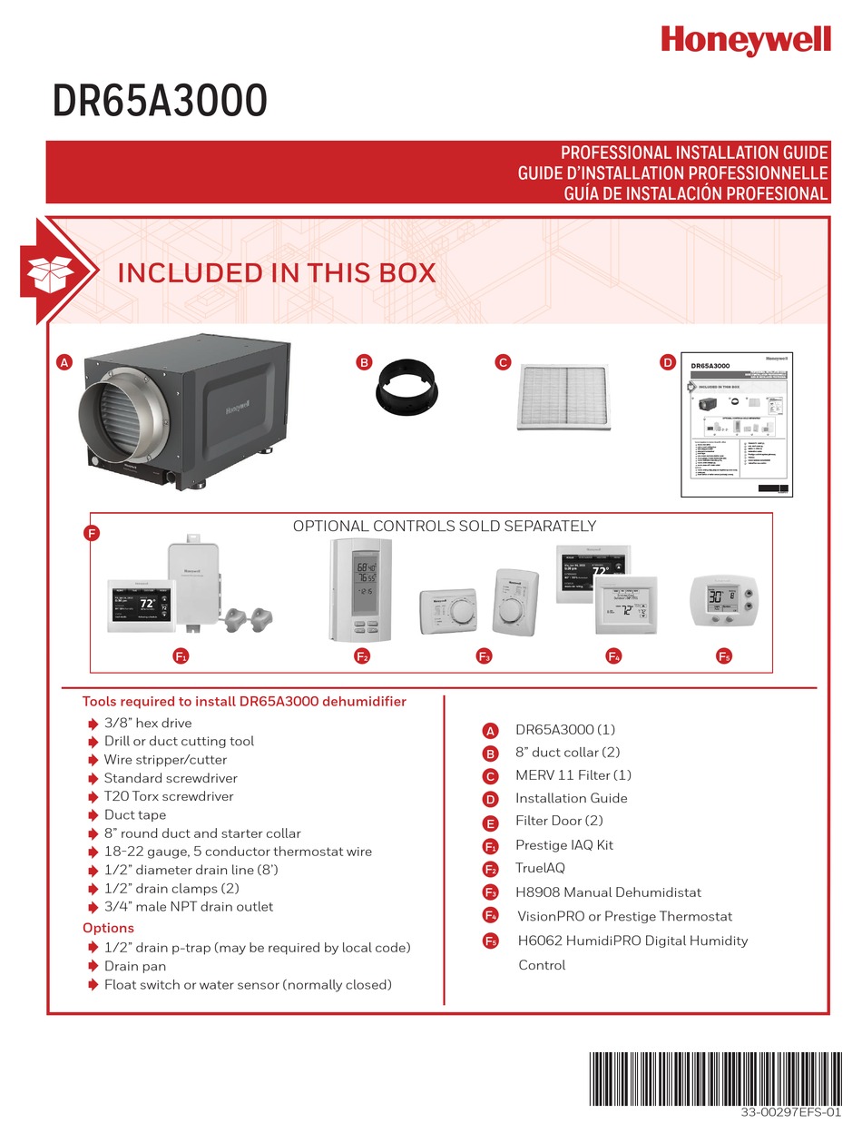 HONEYWELL DR65A3000 INSTALLATION MANUAL Pdf Download | ManualsLib