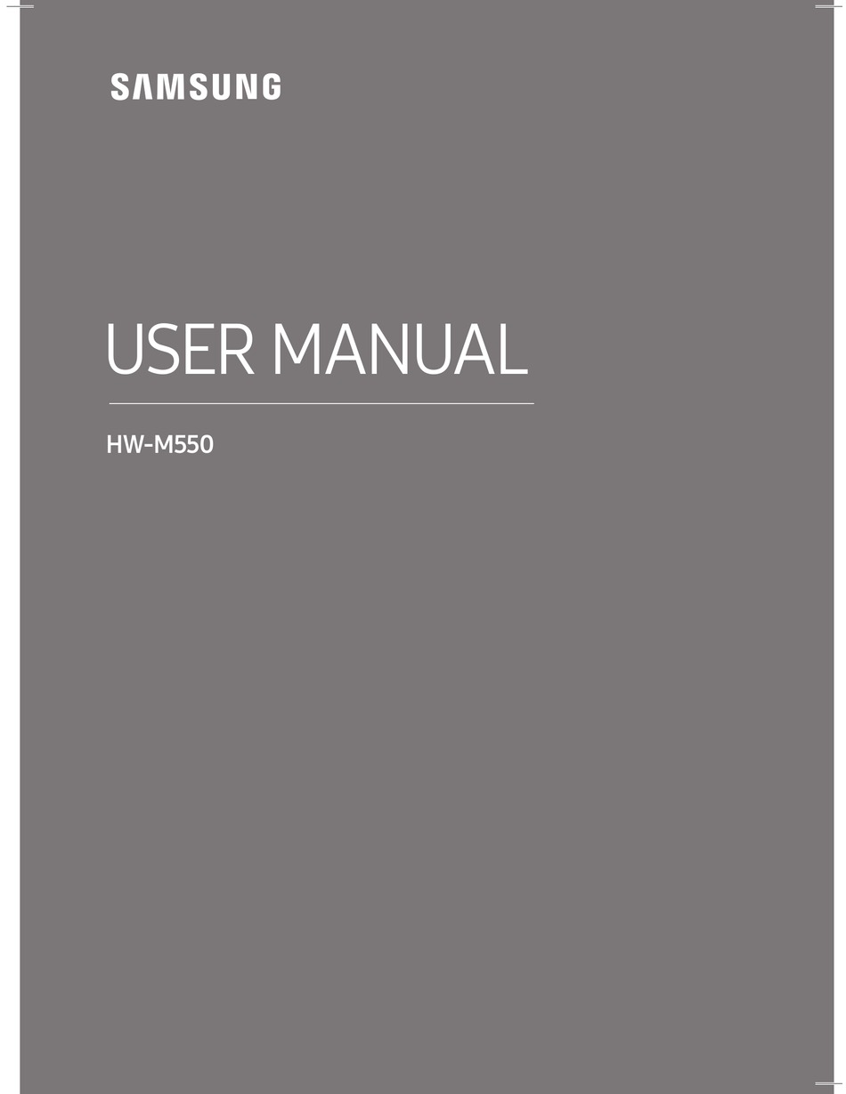 SAMSUNG HW-M550 USER MANUAL Pdf Download | ManualsLib