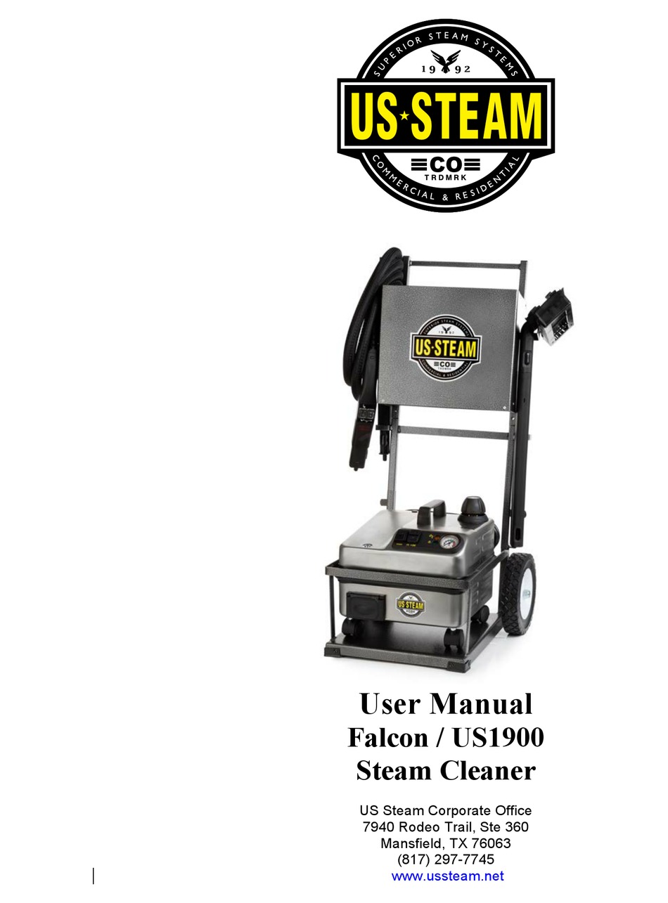 US STEAM US1900 USER MANUAL Pdf Download | ManualsLib