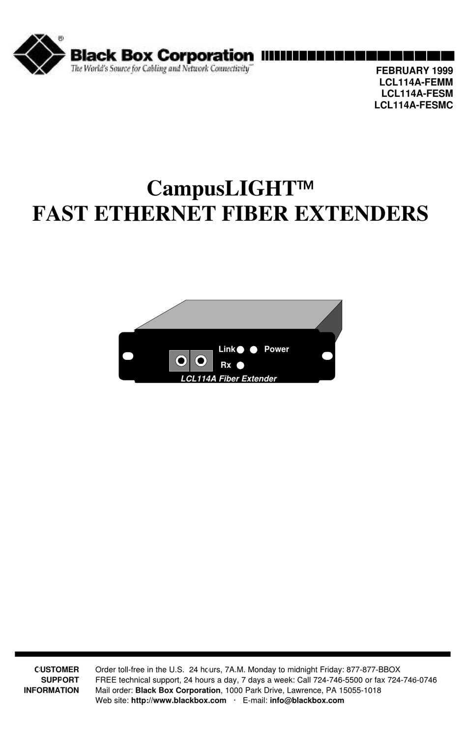 Black Box LB532A-M-R2 Multi-Drop Ethernet Extender