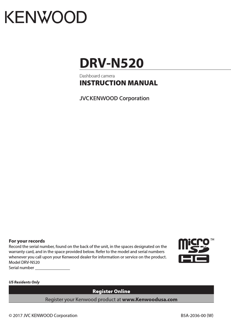 Kenwood Drv N5 Instruction Manual Pdf Download Manualslib