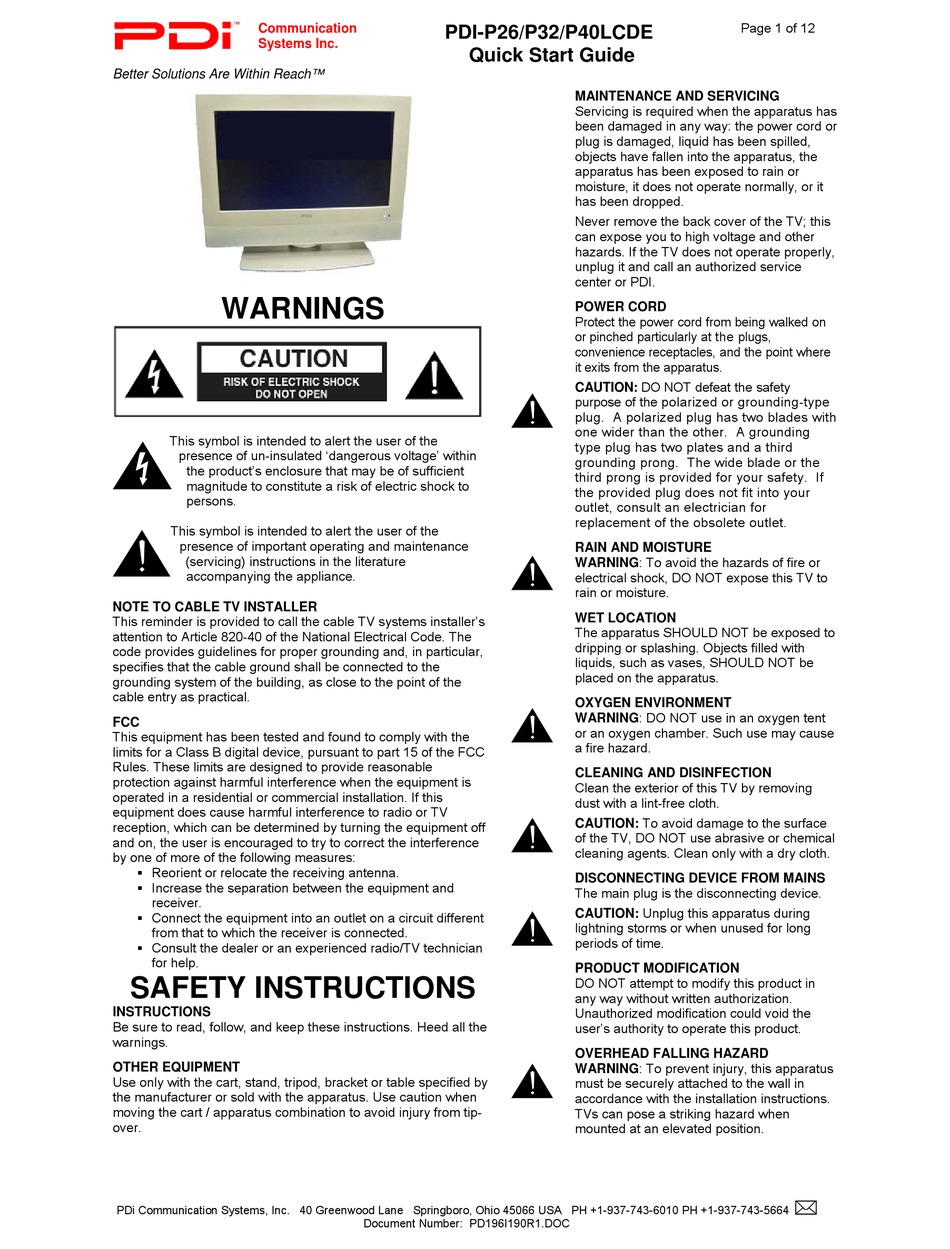 PDI Pass Guide