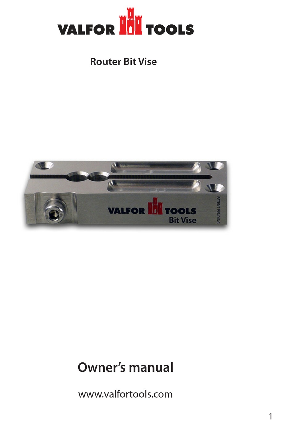 VALFOR TOOLS ROUTER BIT VISE OWNER'S MANUAL Pdf Download ManualsLib