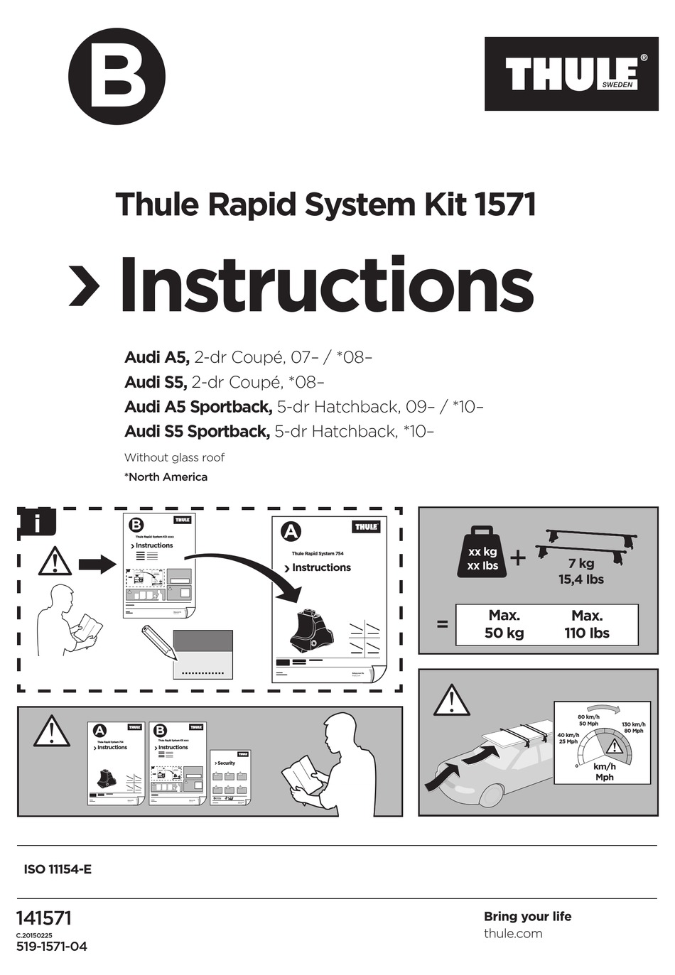 THULE 1571 INSTRUCTIONS Pdf Download ManualsLib