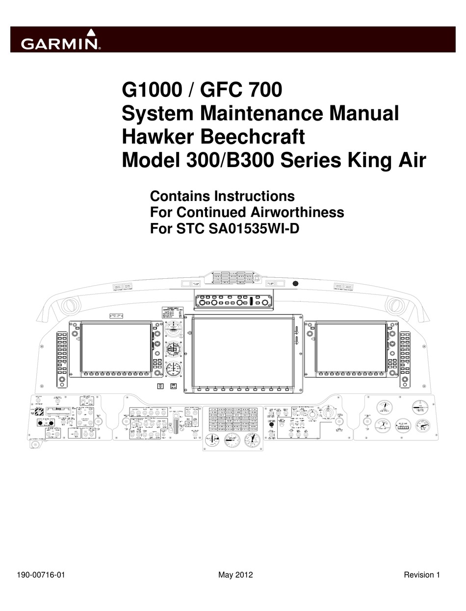 Garmin G1000 System Maintenance Manual Pdf Download Manualslib