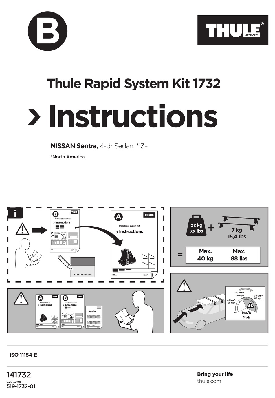 THULE 1732 INSTRUCTIONS Pdf Download ManualsLib