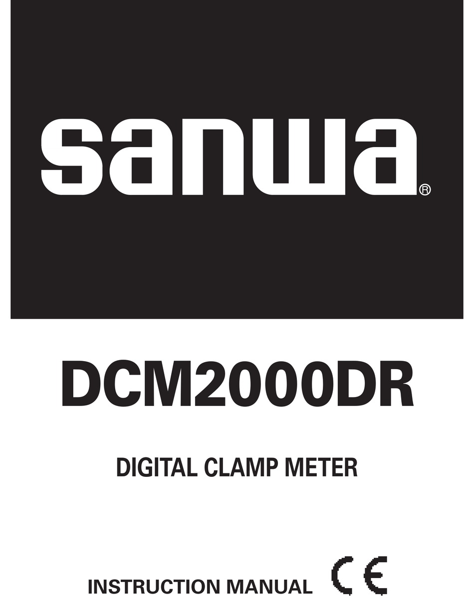 Sanwa Dcm2000dr Instruction Manual Pdf Download Manualslib