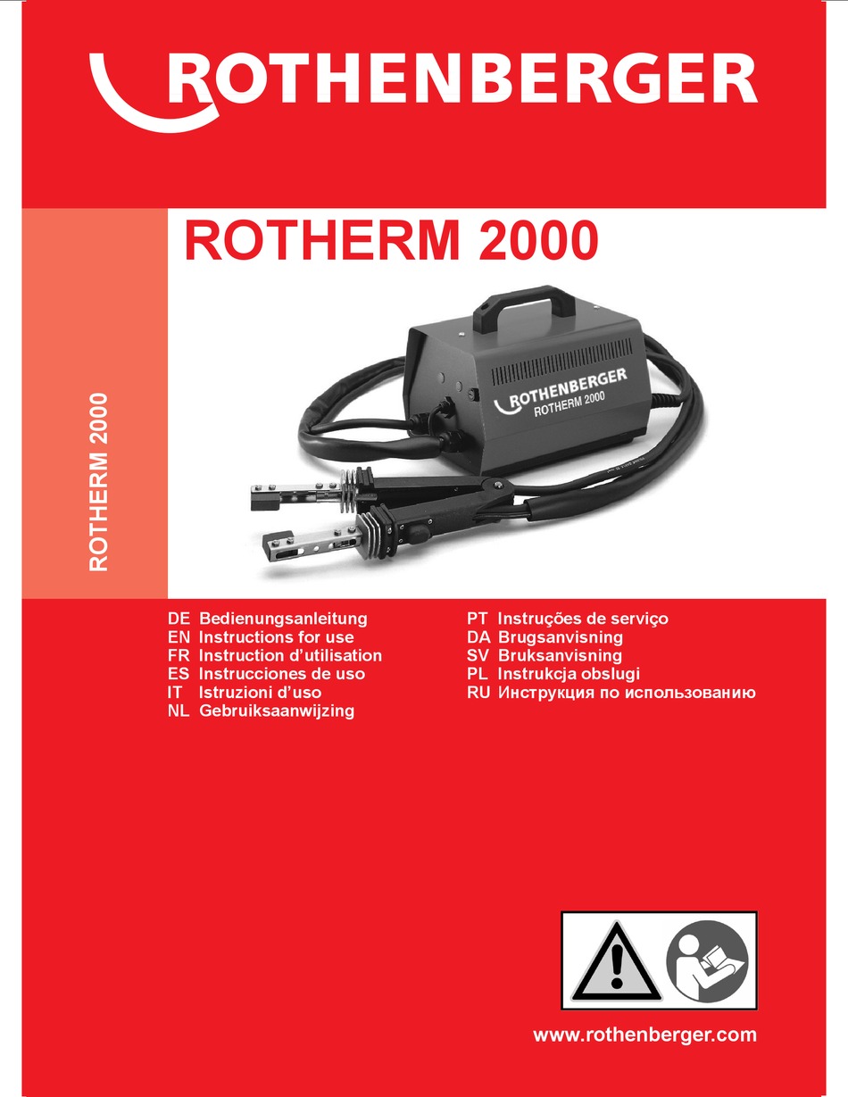 ROTHENBERGER ROTHERM 2000 INSTRUCTIONS FOR USE MANUAL Pdf Download ...