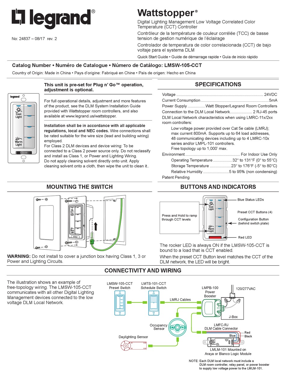 Wireless Digital Lighting Management, Wattstopper