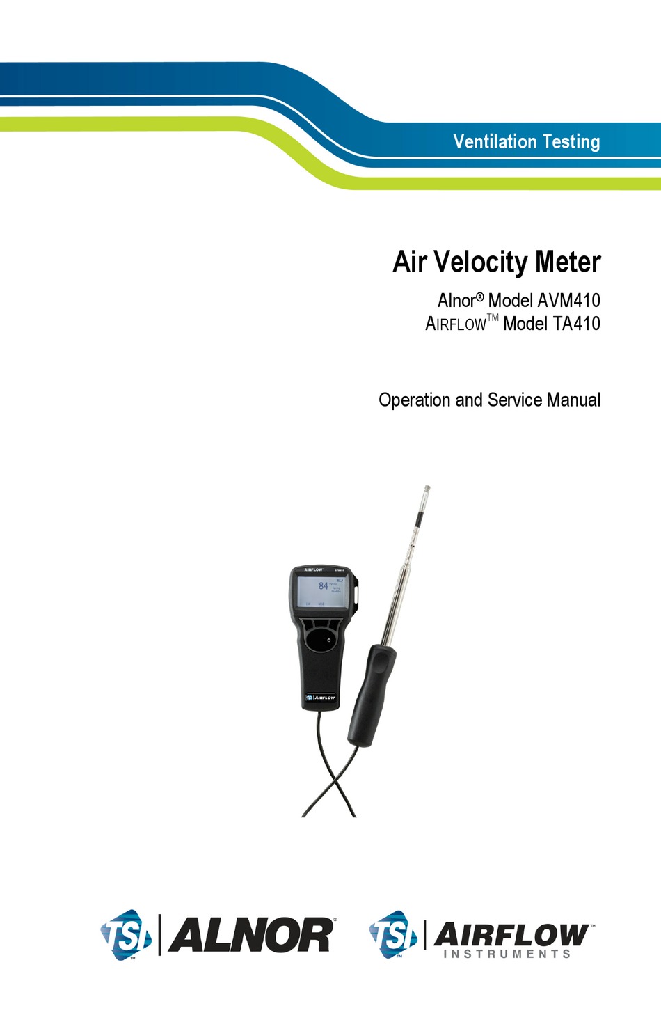 ALNOR AVM410 OPERATION AND SERVICE MANUAL Pdf Download ManualsLib