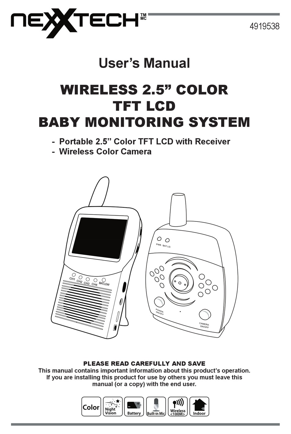 NEXXTECH CCD420 USER MANUAL Pdf Download ManualsLib