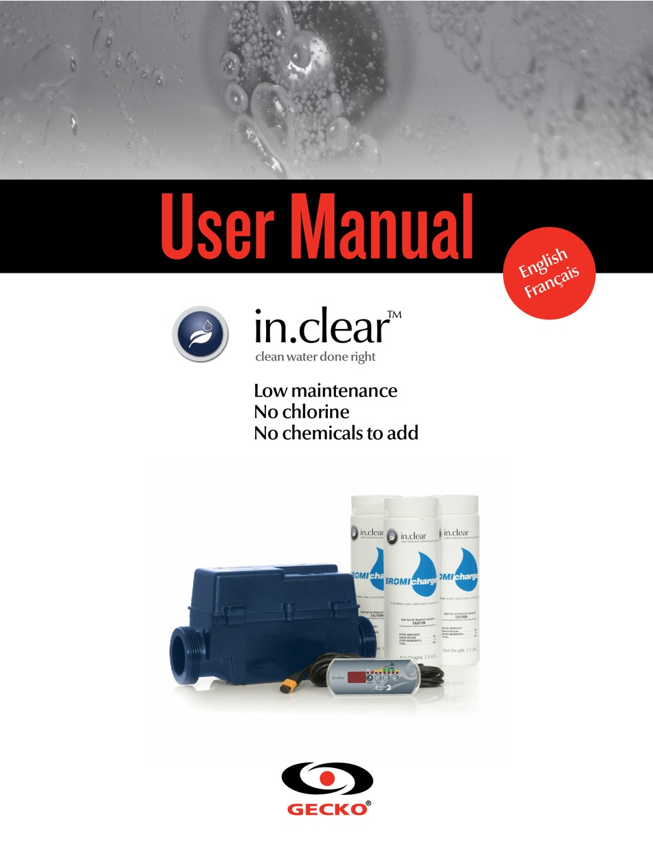 GECKO IN.CLEAR 0605-500002 USER MANUAL Pdf Download | ManualsLib
