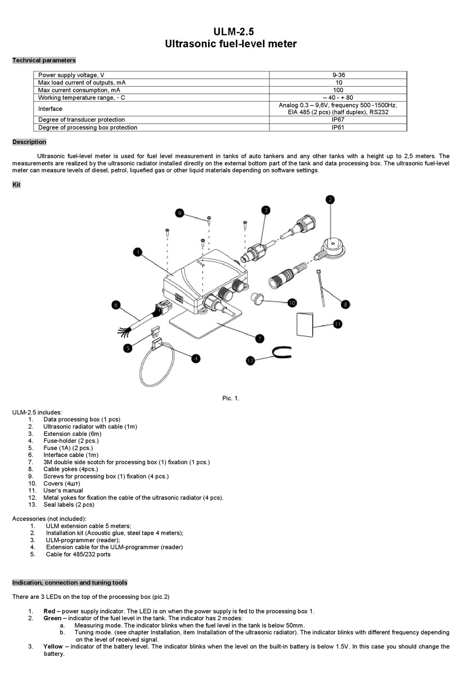 CNIRHURRICANE ULM-2.5 MANUAL Pdf Download | ManualsLib