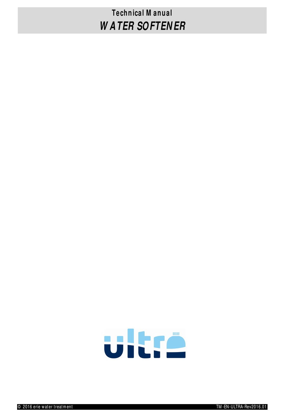 ERIE WATER TREATMENT ECO TECHNICAL MANUAL Pdf Download ManualsLib