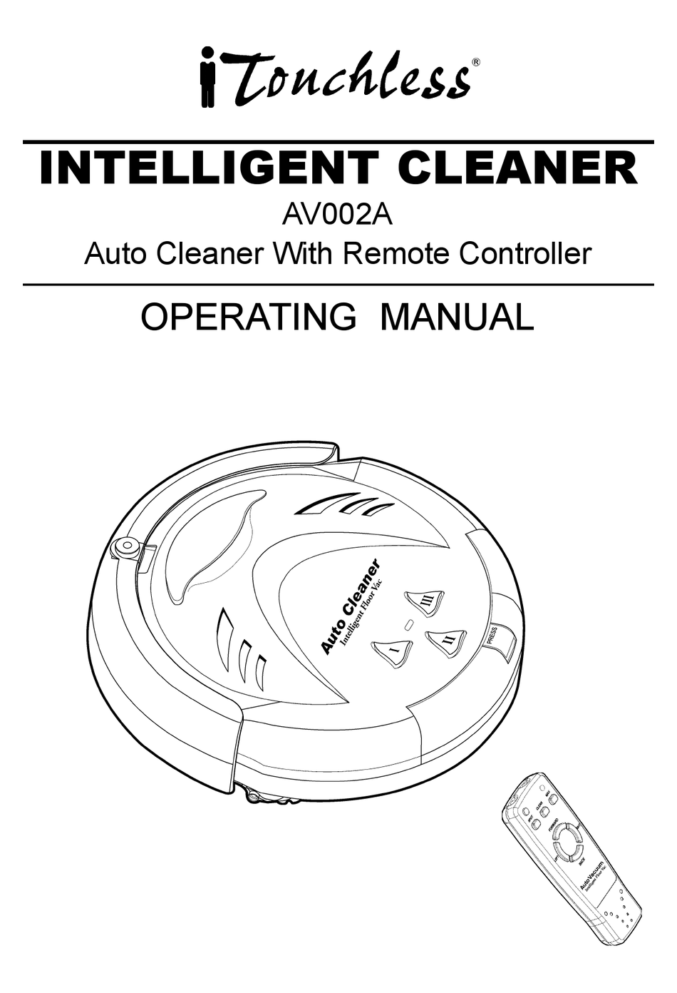 ITOUCHLESS AV002A OPERATING MANUAL Pdf Download ManualsLib