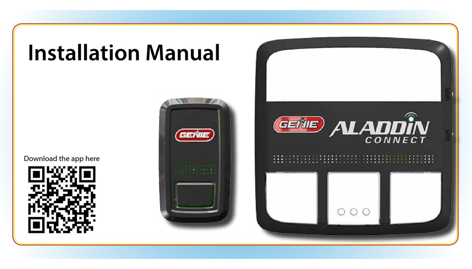 genie aladdin connect installation manual pdf download manualslib all american garage door co