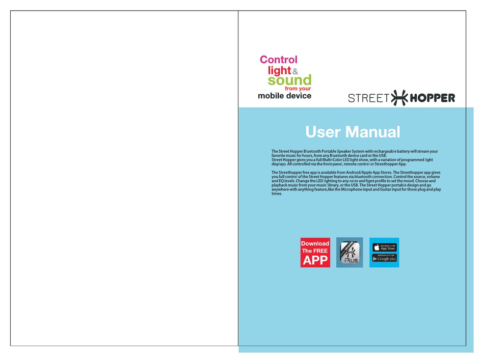 STREET HOPPER 6+ USER MANUAL Pdf Download ManualsLib