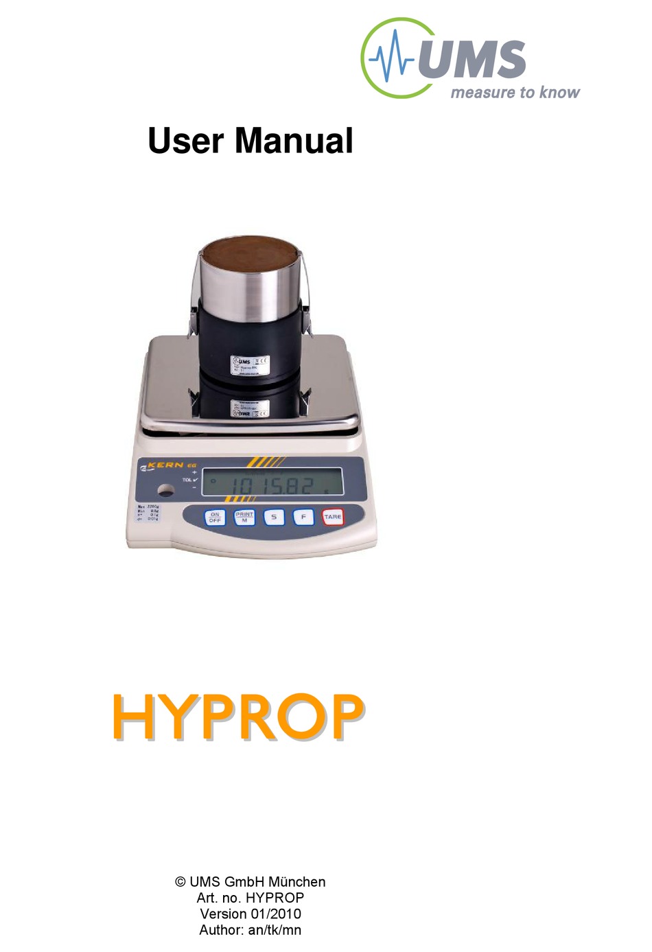 UMS HYPROP USER MANUAL Pdf Download ManualsLib