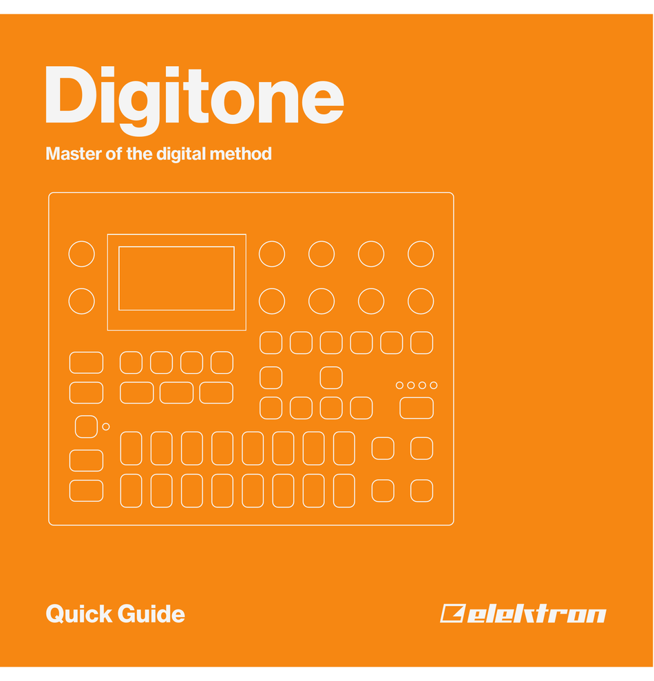 ELEKTRON DIGITONE QUICK MANUAL Pdf Download ManualsLib