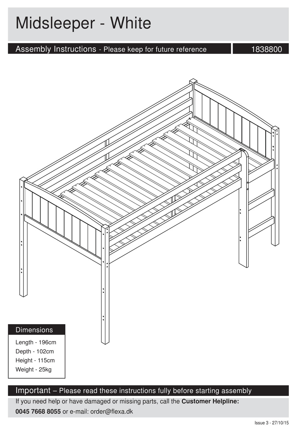 ARGOS 1838800 ASSEMBLY INSTRUCTIONS MANUAL Pdf Download ManualsLib