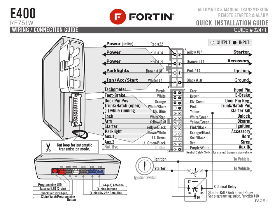 fortin car starter