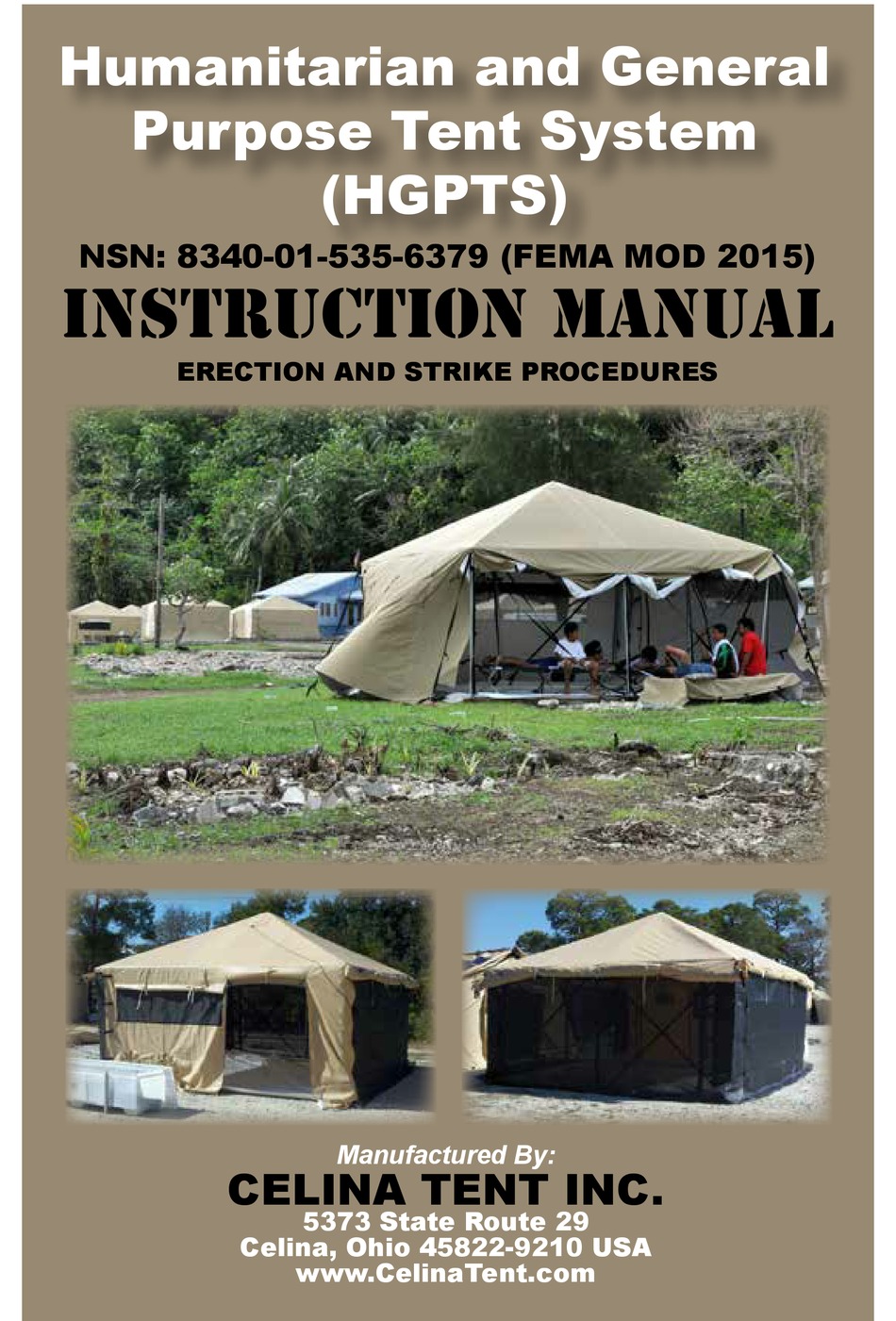40' x 40' Master Series Frame Tent Directions www  - Celina Tent