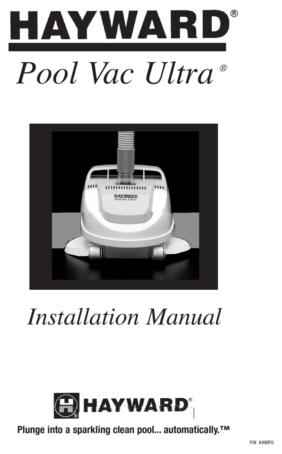 HAYWARD POOL VAC ULTRA INSTALLATION MANUAL Pdf Download | ManualsLib