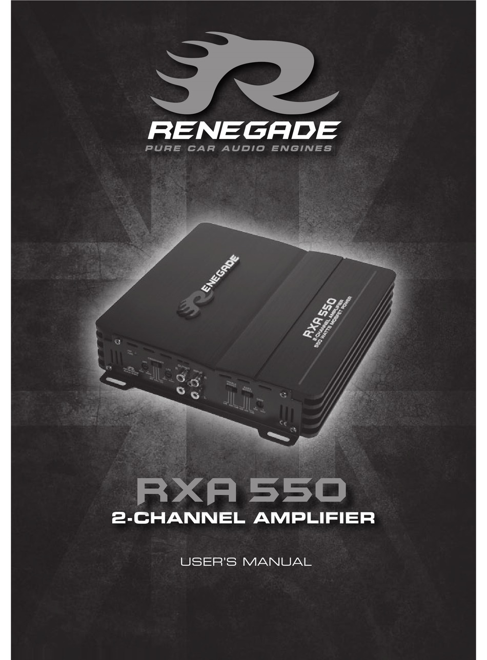 Renegade rxa550 2 canaux phase finale 550 W € RRP 89, 