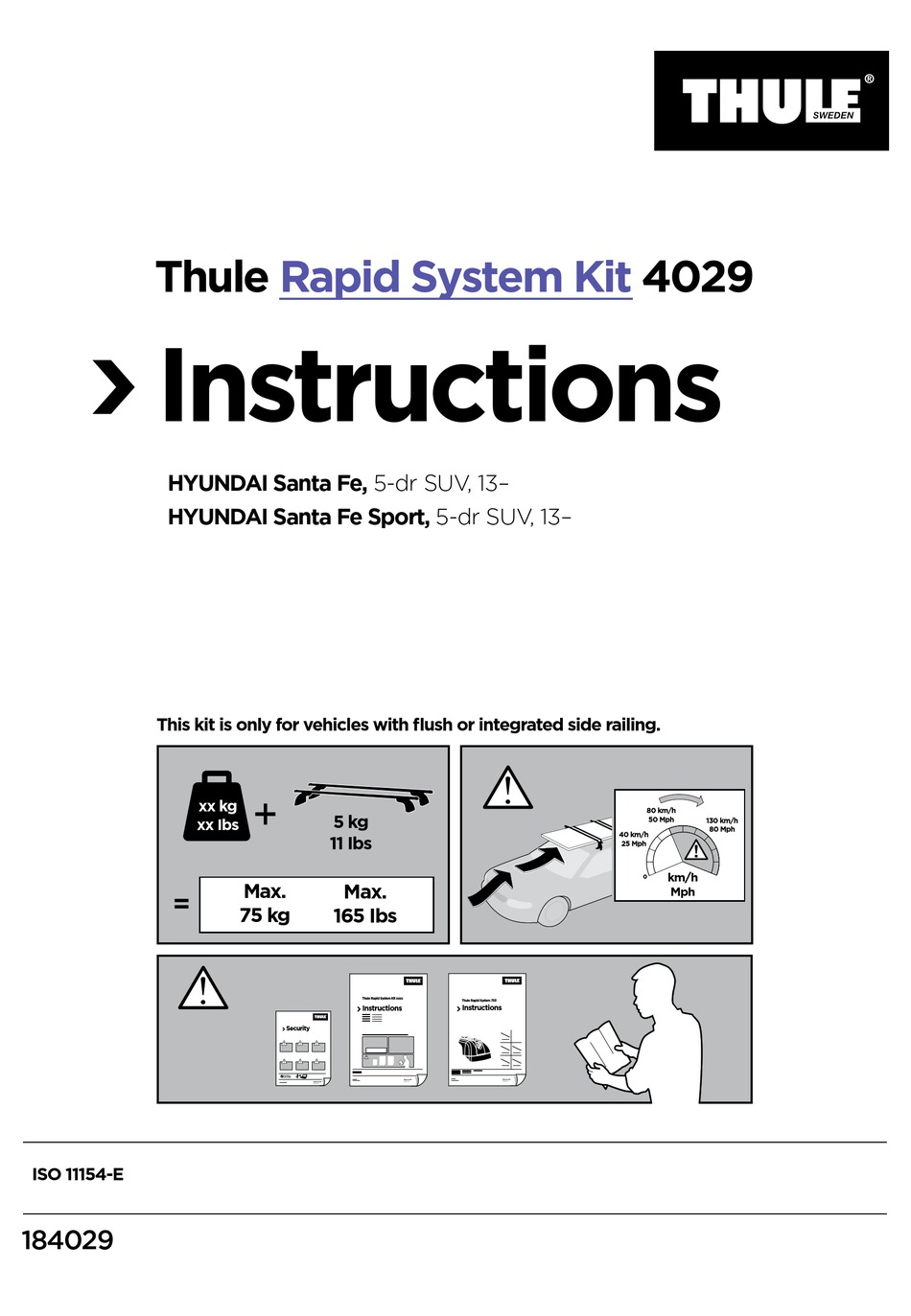 THULE 4029 INSTRUCTION MANUAL Pdf Download ManualsLib