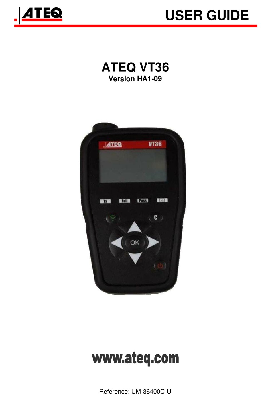 ATEQ VT36 USER MANUAL Pdf Download ManualsLib