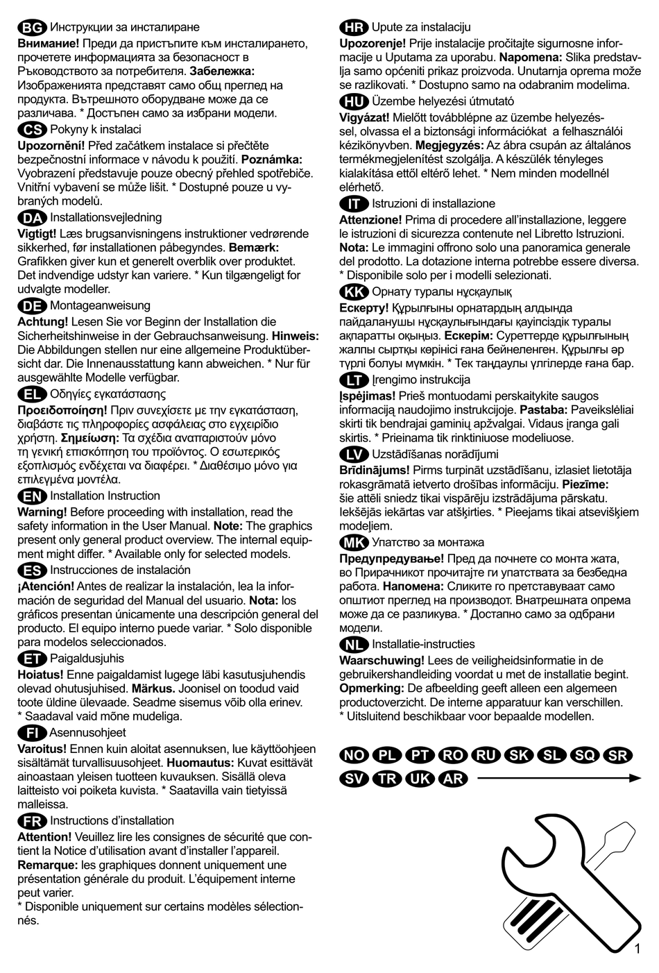 ZANUSSI ZRA33103WA INSTALLATION INSTRUCTION Pdf Download ManualsLib